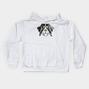 Bernese Mountain Dog Portrait Kids Hoodie